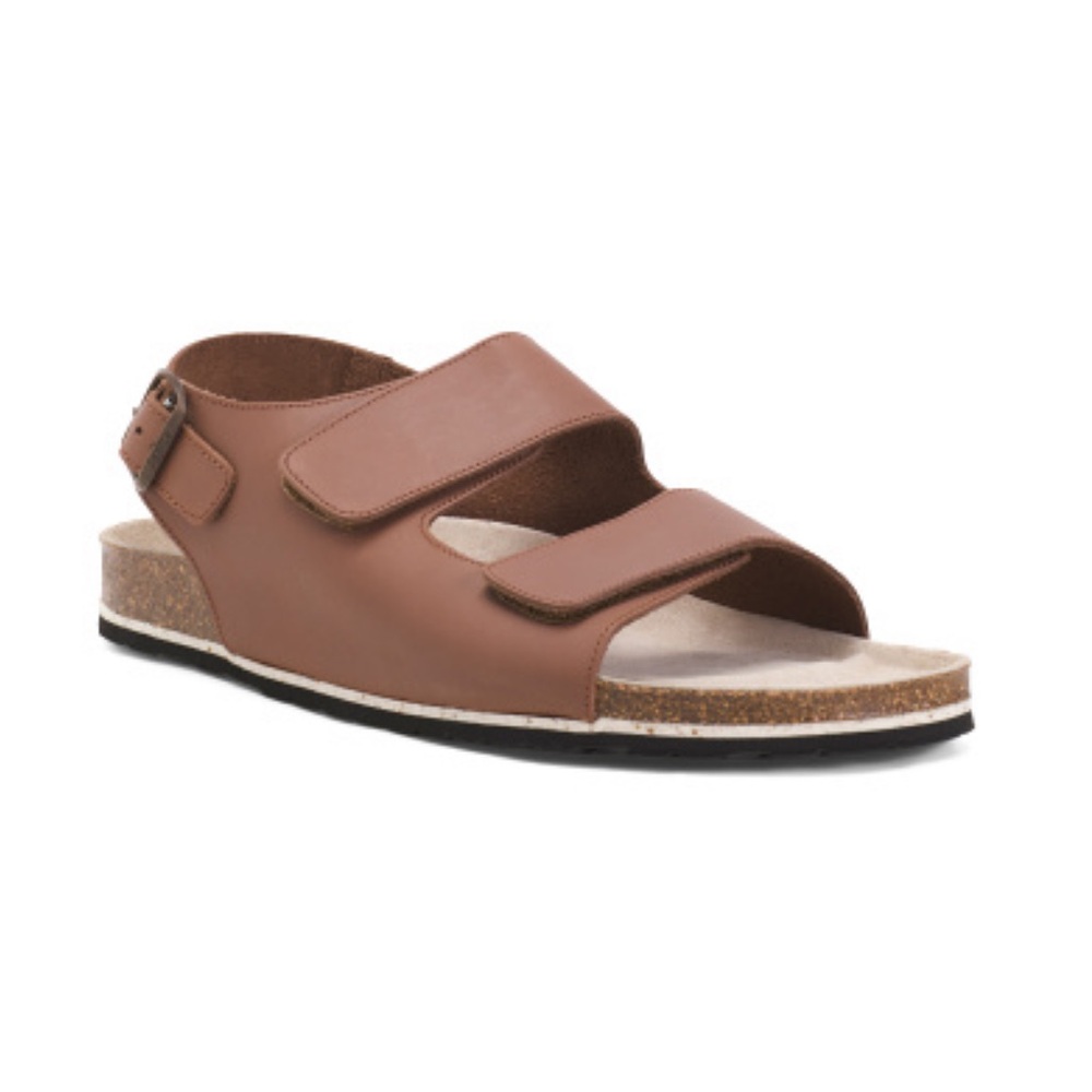 Sanita Made in Spain Brown Leather Milos cork Comfort Sandals Women’s EU Size 42